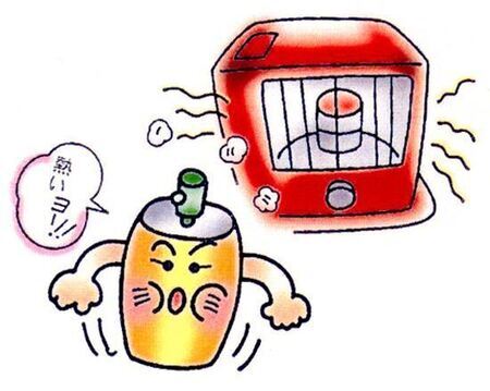 イラスト：スプレー缶保管場所