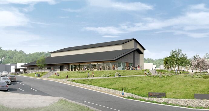 土岐の新しい博物館のパース図その1