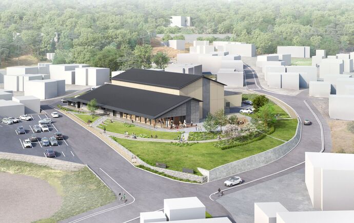 土岐の新しい博物館のパース図その2