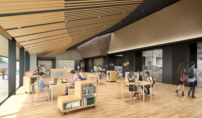 土岐の新しい博物館のパース図その3