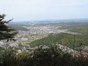 写真　妻木城跡から望む風景