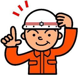 イラスト：説明している消防団員男性