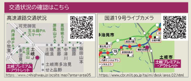 地図：交通状況の確認