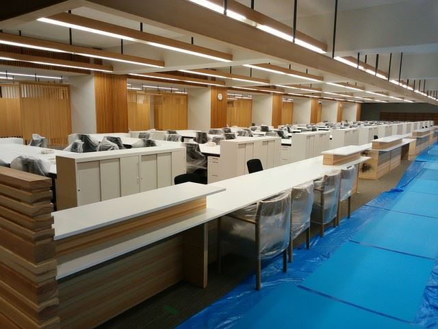 写真：新庁舎進捗状況　平成31年2月　2