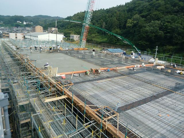 写真：新庁舎進捗状況　平成30年7月　2