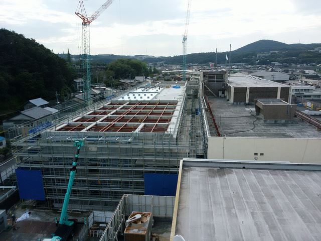 写真：新庁舎進捗状況　平成30年9月　1