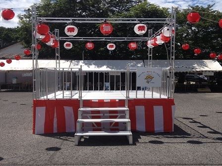 写真：曽木町夏祭り用やぐら等