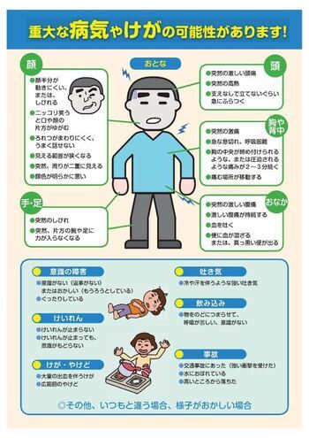写真：救急車利用リーフレット(成人版)