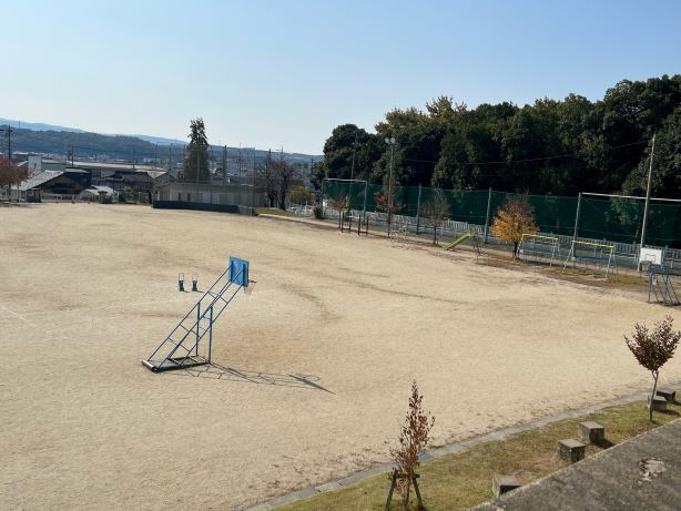 上から撮った運動場