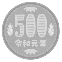 イラスト：100円硬貨3枚