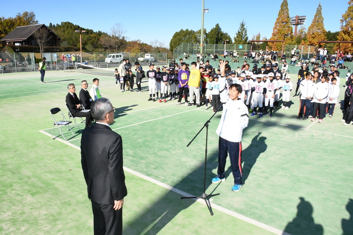 選手宣誓写真