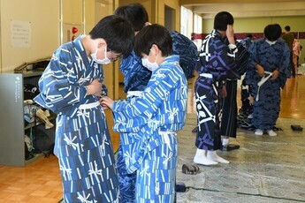 着付けの様子