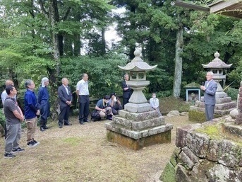開山式でごあいさつをしました