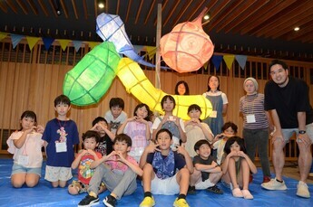 写真：あんどん完成