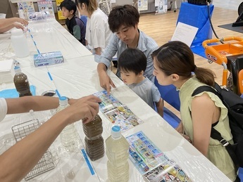 写真：水の実験