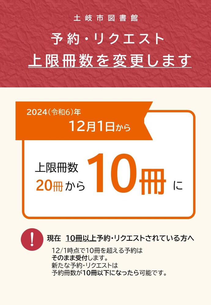 予約冊数変更
