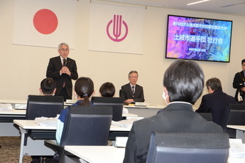 写真：壮行会