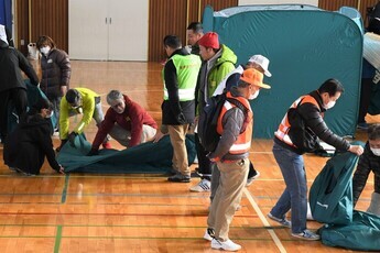妻木町避難所開設・運営訓練