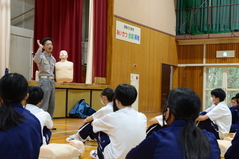 写真：救急救命講習