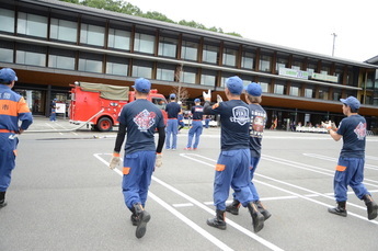 写真：土岐市消防操法大会