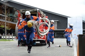 写真：土岐市消防操法大会