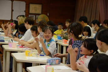 写真：親子歯磨き教室