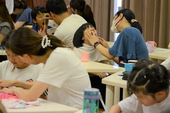 写真：親子歯磨き教室