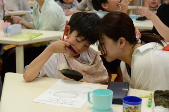 写真：親子歯磨き教室