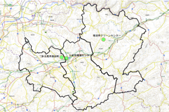 建設候補地位置図