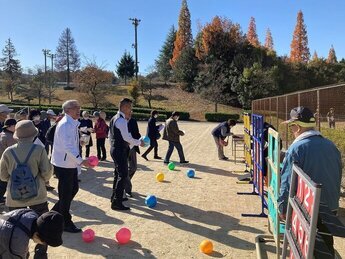 参加者のクラブ会員とレクリエーションに参加しました