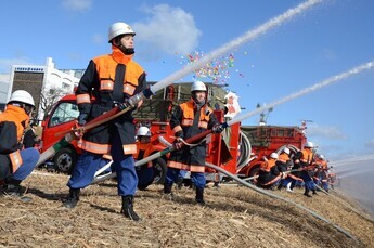 写真：消防出初式