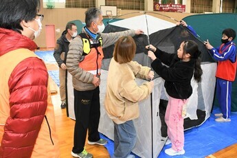 肥田町避難所開設・運営訓練