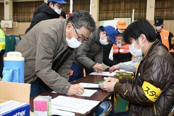肥田町避難所開設・運営訓練