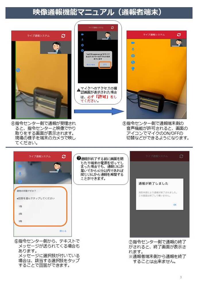 映像通報機能マニュアル