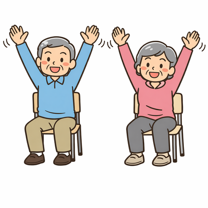 椅子ヨガのイメージ