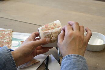 写真：やきもの職人体験会