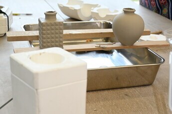 写真：やきもの職人体験会