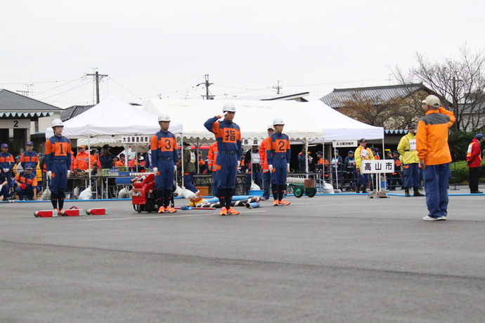 県操法大会 開始報告