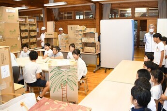 防災学習 妻木小学校