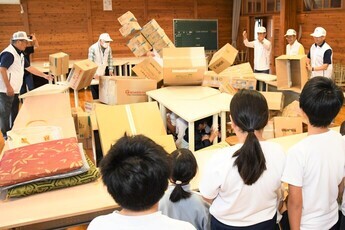 防災学習 妻木小学校