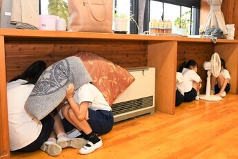 防災学習 妻木小学校