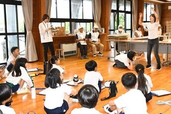 防災学習 妻木小学校